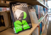 At Your Library: Have you read these popular books? “The Testaments,” Margaret Atwood’s follow-up to “The Handmaid’s Tale,” is available at Cordova Public Library. (Oct. 1, 2019) Photo by Zachary Snowdon Smith/The Cordova Times