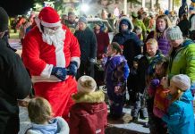 Carols, city tree and Santa light up Cordova’s Main Street