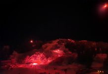 Mt. Eyak’s annual torchlight parade and fireworks lights up ski area