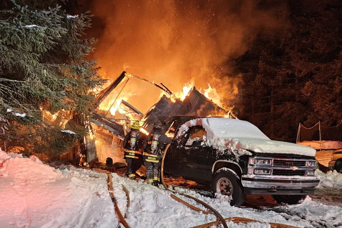 Valdez house fire