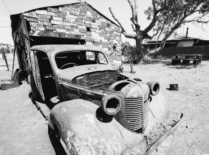 ghost town old town abandoned car